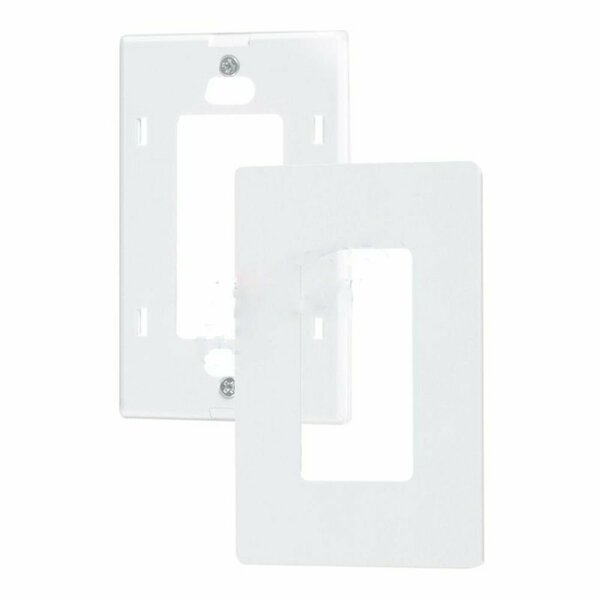 American Imaginations Rectangle White Electrical Switch Plate Plastic AI-37066